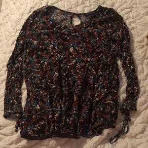 3/4 Sleeve Floral Top